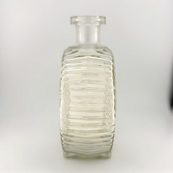 VTG Anchor Hocking 1960's Pressed Glass Wine Decanter R-575 Sunburst NO STOPPER - Picture 3 of 8